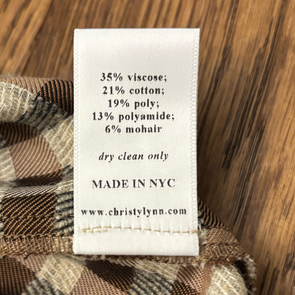 CHRISTY LYNN Aurelie Top - Gingham Bronze - Picture 8 of 12